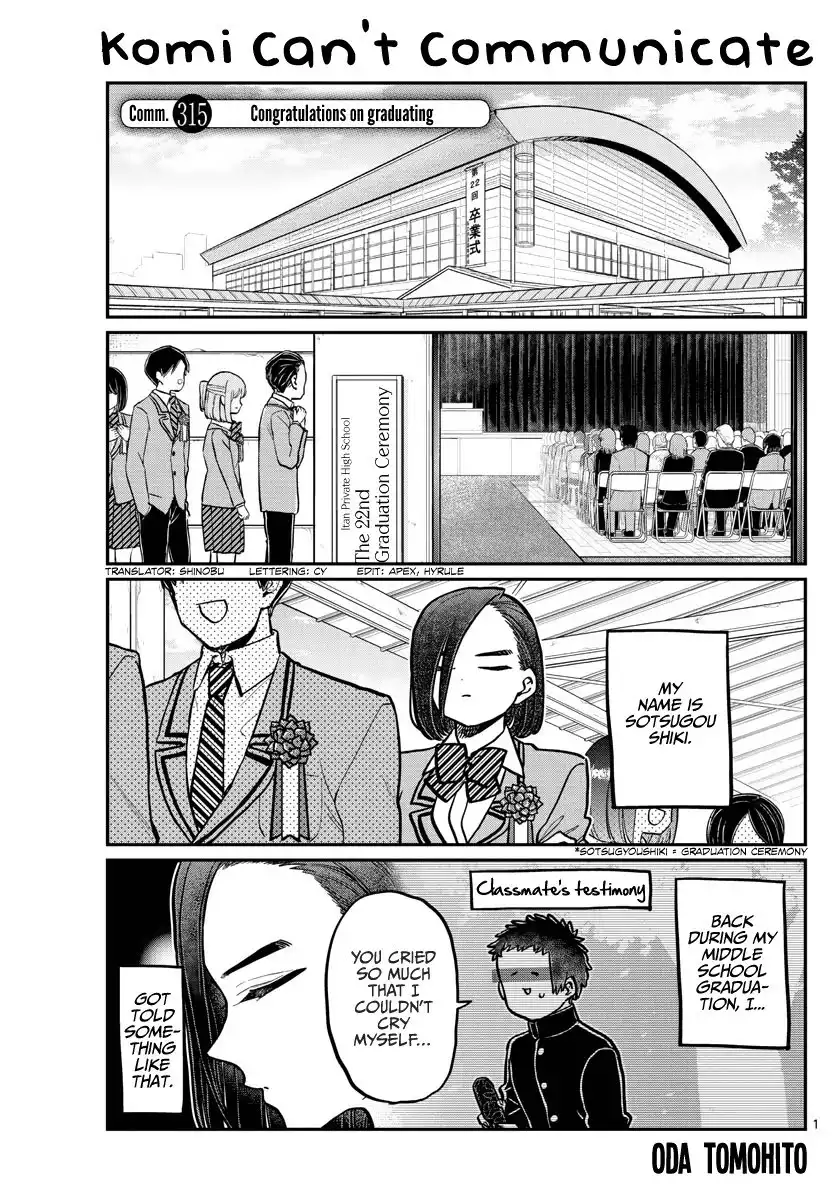 Komi-san wa Komyushou Desu Chapter 315 1